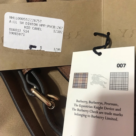 Authentic Burberry Handbag - Picture 7 of 8